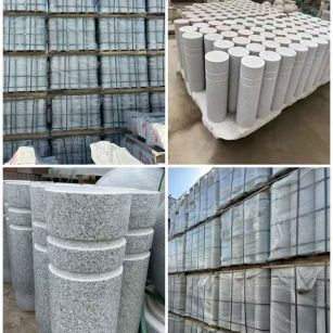 南京 芝麻白花岗岩挡车柱、隔离柱多少钱