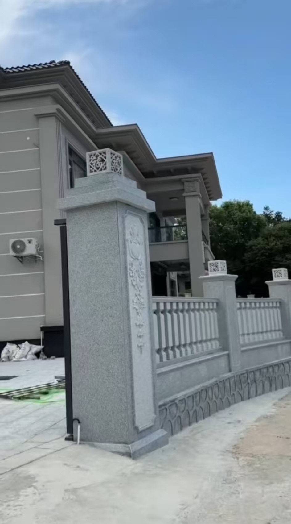 南京 芝麻白别墅围墙栏杆，私人订制