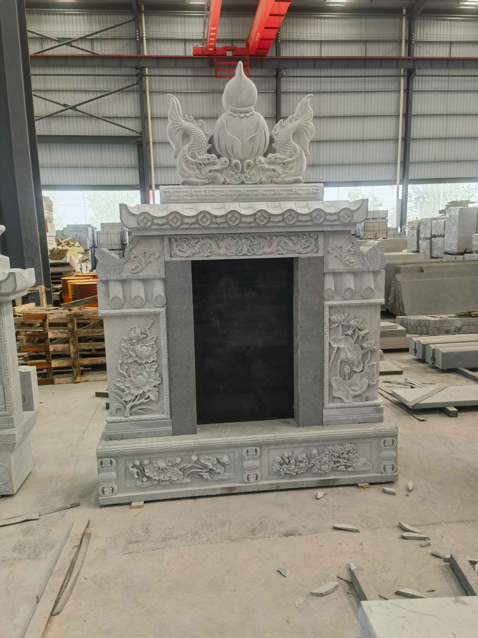 南京 芝麻灰高档墓碑、土墓，一套也支持定做