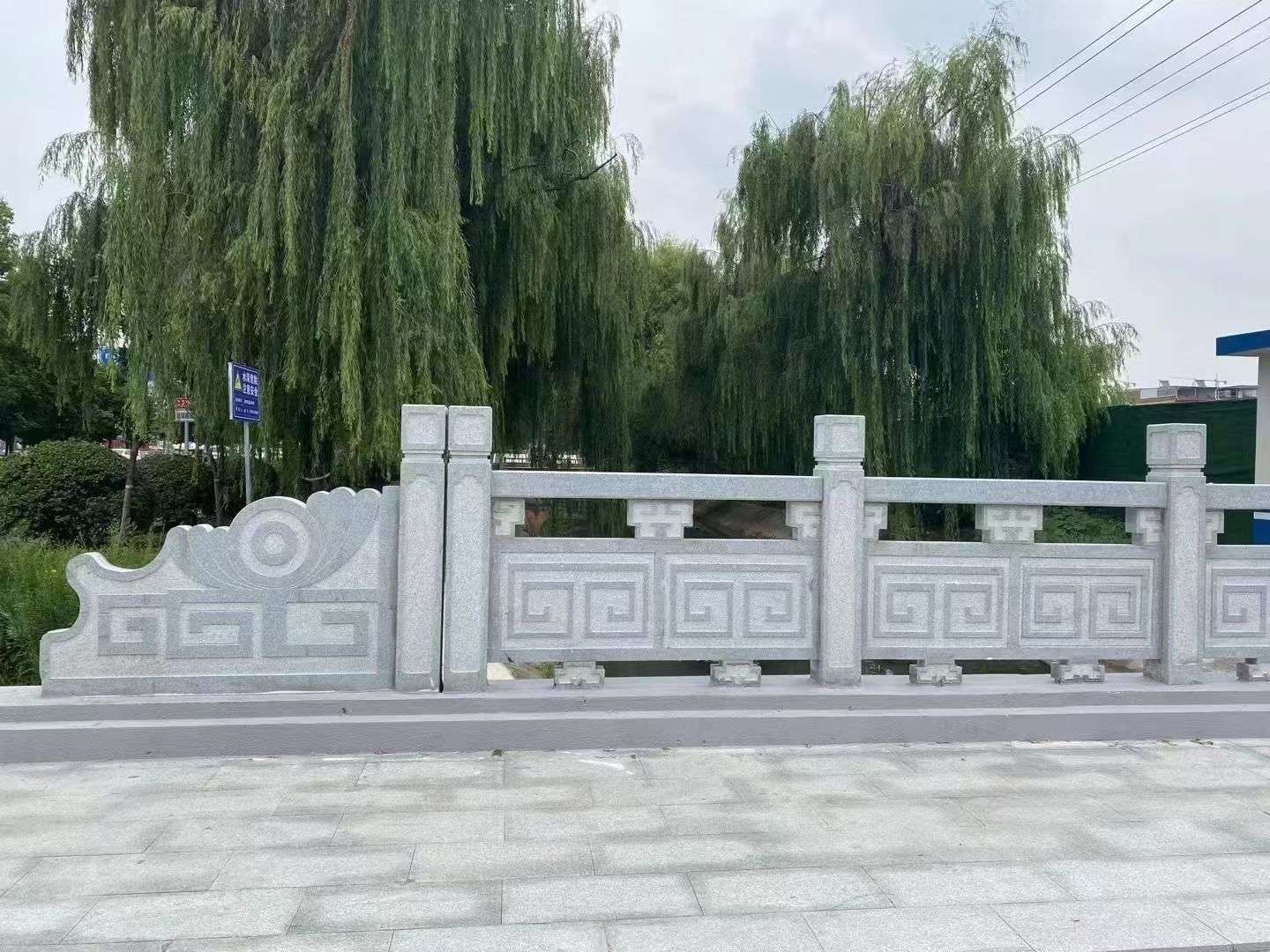 南京 芝麻灰桥栏杆、河道栏杆安装效果