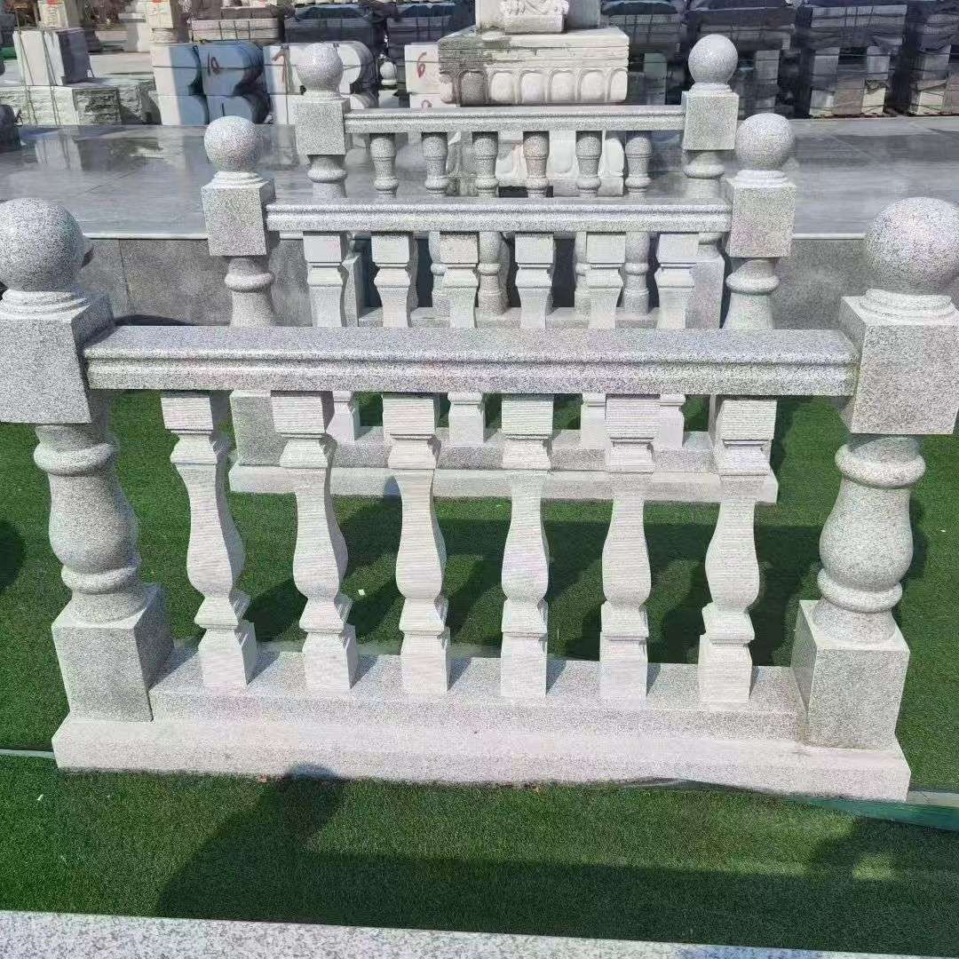 南京 别墅石材栏杆特写